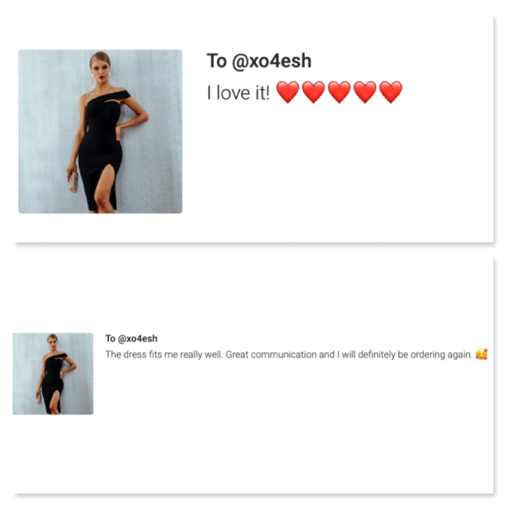 Bandage Asymmetrical Midi Dress Black - Picture 9 of 15